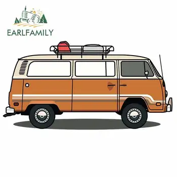 

EARLFAMILY 13cm x 7cm For Cartoon Car Trunk Creative Car Stickers Waterproof Decal Scratch-proof Auto Air Conditioner Decor