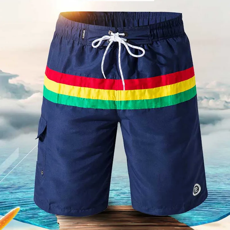 

New Summer Mens Beach Board Shorts Surf Siwmwear Bermudas Swim For Men Loese Quick Dry Board Shorts Athletic Mens Gym Shorts
