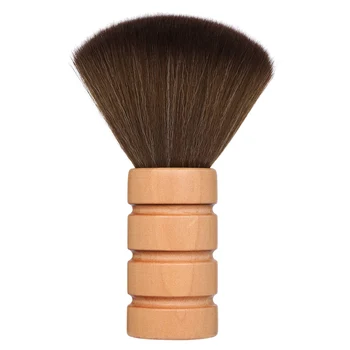 

Fashion Barber Hair Cutting Cleaning Brush Hairdressing Neck Face Duster Brush Soft Hair Brush With Vintage Wood Handle