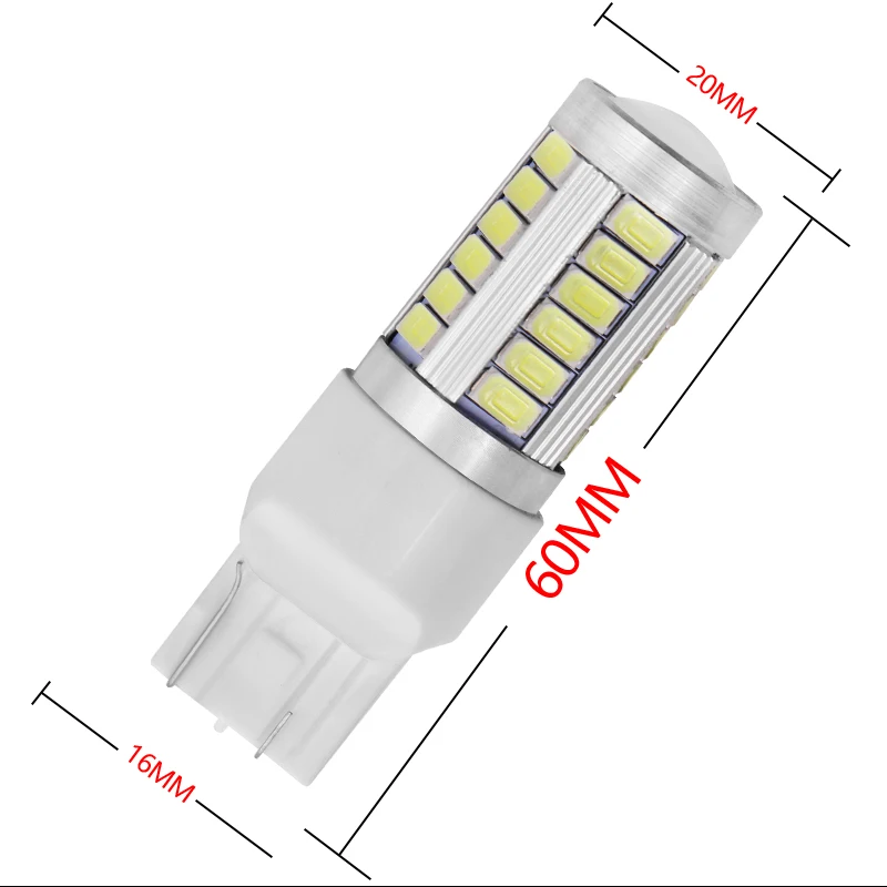 T20 7443 W21/5 W 33 SMD 5630 5730 светодиодный Автомобильные стоп-сигналы 21/5w Автомобиль DRL дальнего света стоп лампы поворотники красный белый Янтарный DC 12V