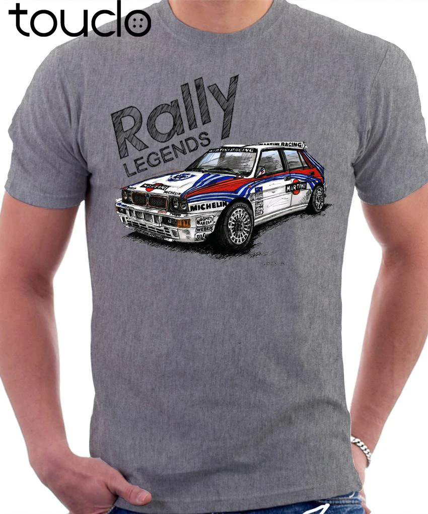 Летние шорты с длинными рукавами большой Размеры ралли Легенда Lancia Delta Integrale