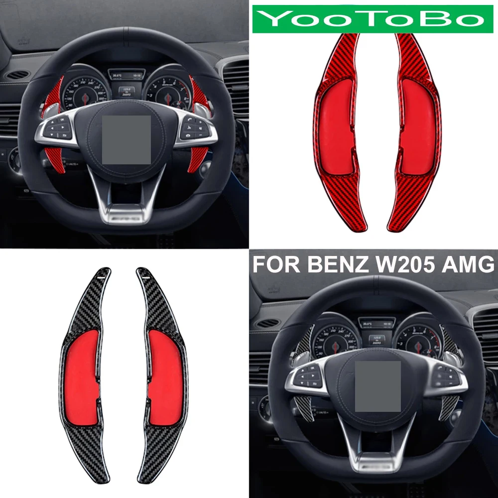 

Кованое углеродное волокно, автомобильный рычаг рулевого колеса для Mercedes BENZ W205 AMG Sport A45 CLA45 C63 CLS63 S63 GLA45 GLS63 GLE63