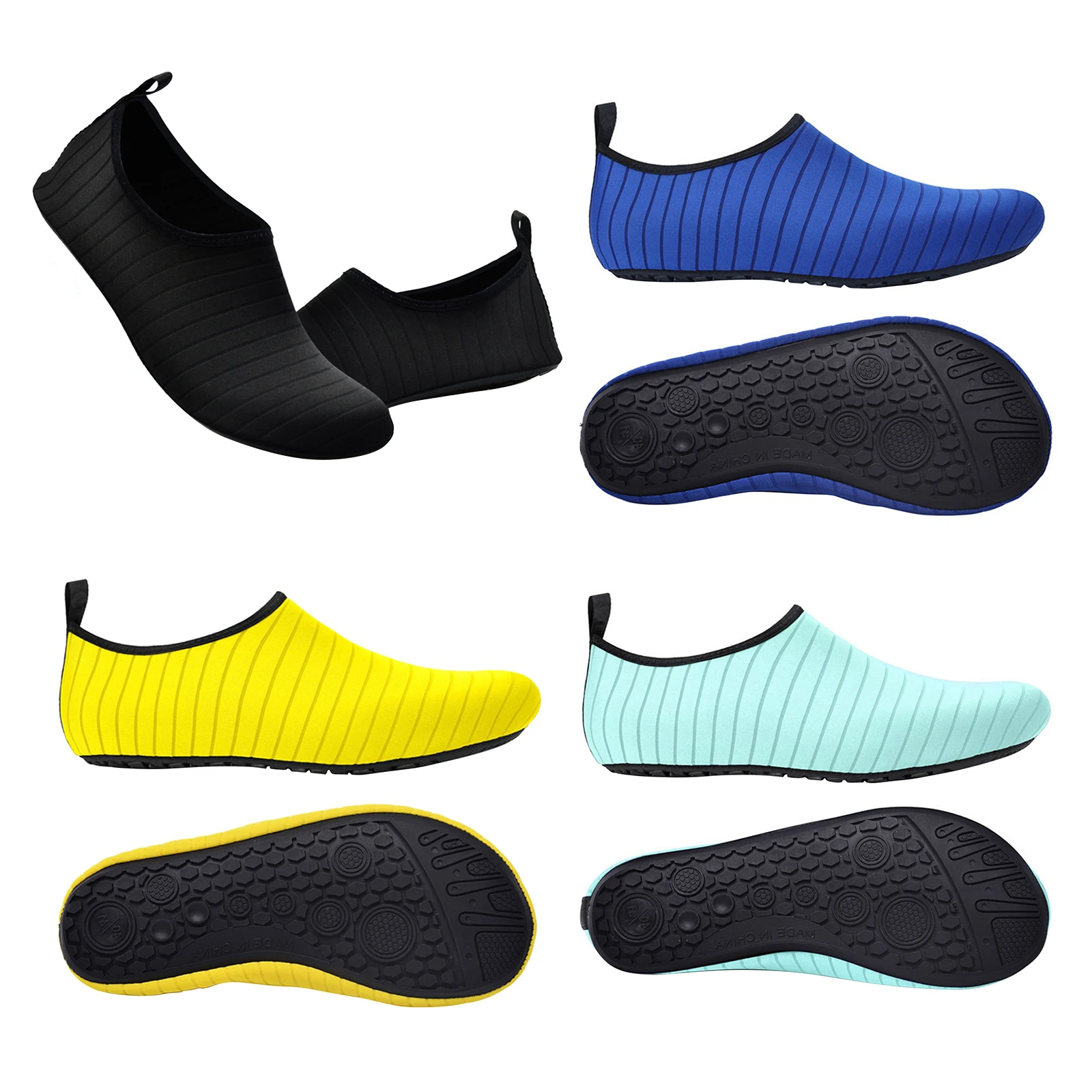 Freely New Barefoot Water Skin Shoes Aqua Socks for Beach Swim Surf Yoga Exercise 