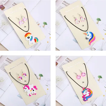 

Girl kids unicorn pendant necklace decoration toy