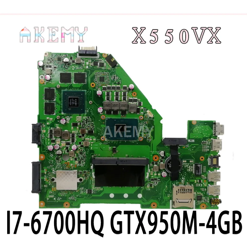 Akemy X550VX Laptop motherboard For Asus X550VX X550V original