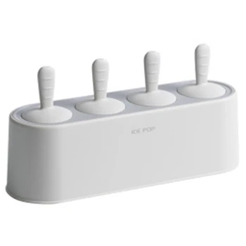 

Silicone Stick Ice Mold Home Homemade Creative sicle Ice Cream Mold Summer DIY sicle Mold Food Grade PP-White