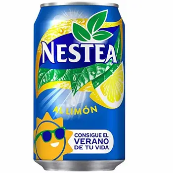 

Nestea - Limon, Refresco de té sin gas, 330 ml (Pack de 12), Lata