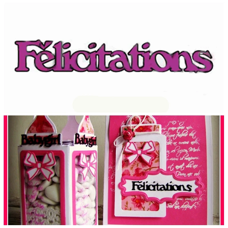 

Félicitations французские высечки для изготовления карт французские высечки для скрапбукинга металлические высечки Новинка 2019