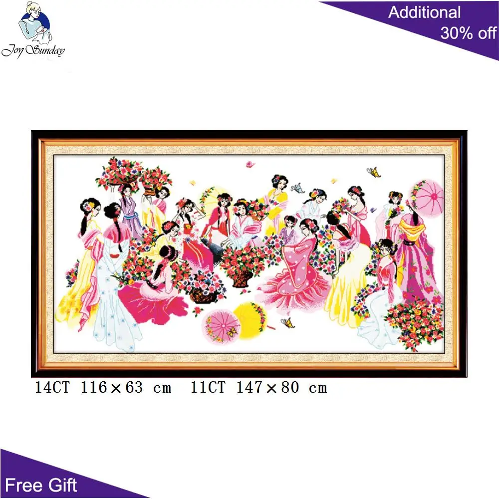 Домашний декор Joy Sunday Китай R071R072R157R180 цветы подруг цветут двенадцать цзиньлингов