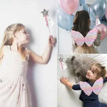 

Children Cute Costume Performance Prop Angel Butterfly Wing Fairy Magic Stick