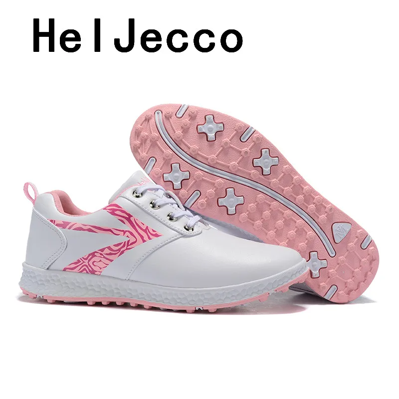 

Waterproof Golf Shoes for Women Outdoor Professional Leather Golf Trainers Spring Pink Purple Golf Sneakers Brand Sport Shoes