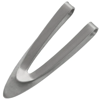 

Stainless Steel Slim Money Clip Wallet Credit Card ID Holder "V"