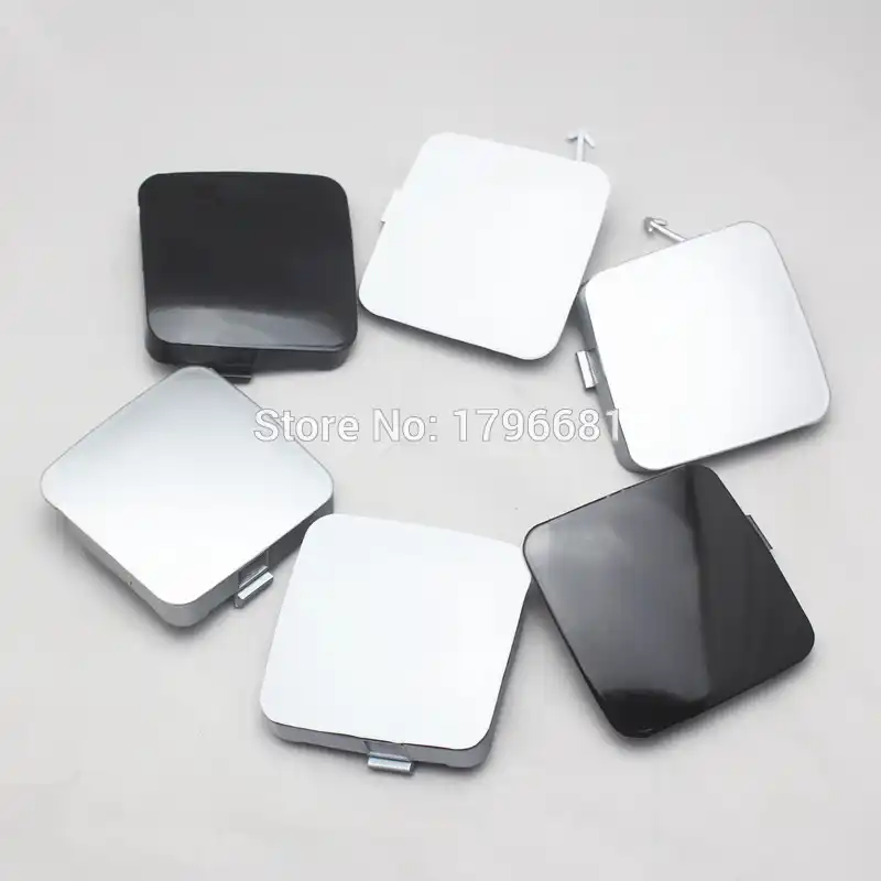 Copri gancio di traino per paraurti anteriore 2 pezzi Paraurti anteriore Rimorchio per rimorchio Gancio di traino Ricambio per tappo di copertura per occhi 53286-0R907 Adatto per RAV4 2009-2012