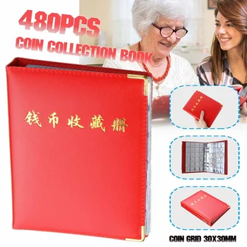 

20 Pages 480 Pockets Coin Album Book Collection Decoration Photo Album PVC Coin Penny Money Storage Case Folder Holder
