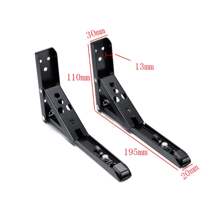 1 Pair Stainless Steel Folding Table Bracket Shelf Bench Heavy Duty 75KG Load SLC88