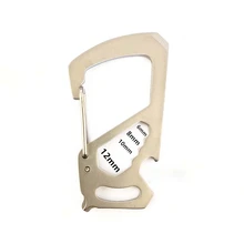 Spring Backpack Clasps Climbing Carabiners EDC Keychain Camping Bottle Hooks Tactical Survival Gear Camping