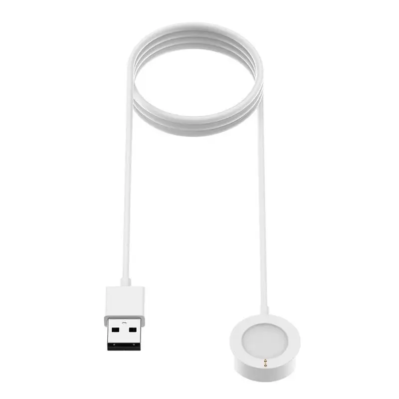 1 м usb кабель для зарядки, док-станция для зарядки, магнитное фиксированное зарядное устройство, мощность для Emporio Армани Скаген фальстер 2 Fossil Gen 4 Gen 5 - Цвет: Белый