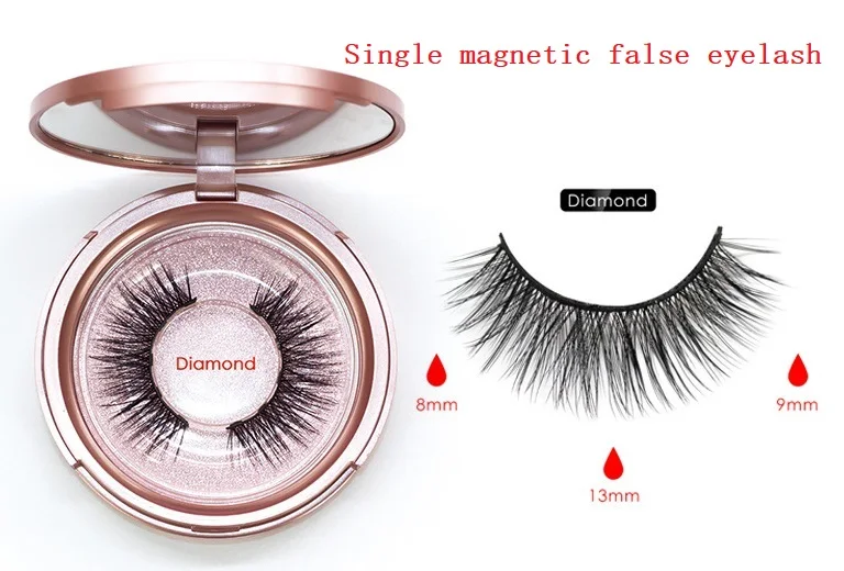 diamond eyelash Магнитные ресницы, магнитные жидкие подводки для глаз и магнитные накладные ресницы и пинцет, набор магнитных подводок для глаз и длинных накладных ресниц - Цвет: diamond eyelash