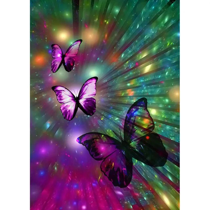 Butterfly 1 Бабочка животное Новое поступление цветок DIY Кристалл полная дрель квадратная 5D алмазная живопись Набор для вышивки крестом мозаика круглые стразы - Цвет: Butterfly 1