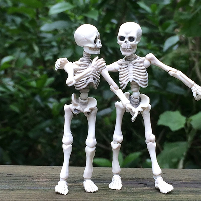 Подвижный мистер Кости Скелет человека модель Череп всего тела мини-фигурка игрушка Хэллоуин DXAD