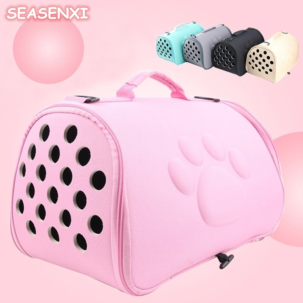 Для домашних любимцев собак кошек Складная Клетка для переноски питомцев складная сумка для переноски ящиков для щенков товары для домашних животных транспортные аксессуары