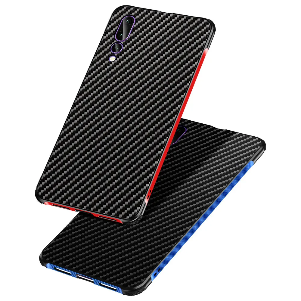Новый Стильный чехол из углеродного волокна для huawei P20 Pro Чехол P20Pro Алюминиевый