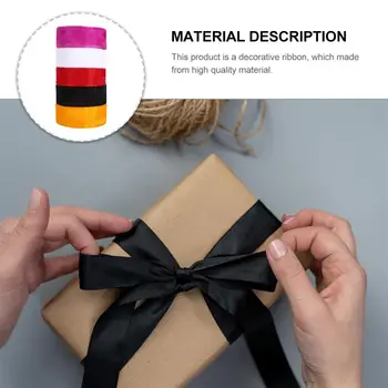

5 Rolls Chic Wrap Gift Ribbon Transparent Ribbon Handmade DIY Material for Cake