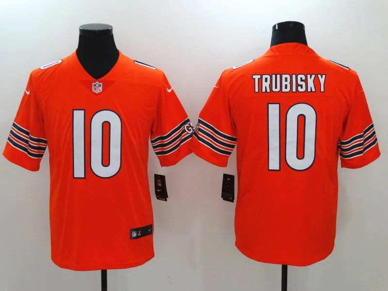 Золотой Мужская майка Chicago Khalil Mack Mitchell Trubisky Walter Payton Vapor Untouchable Limited - Цвет: Золотой