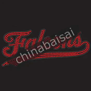 

The letters "falcons" Rhinestone Transfer Motif Designs