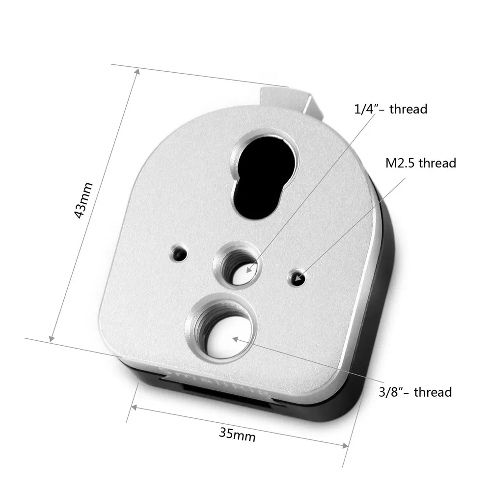 SmallRig s-замок быстроразъемный монтажный узел с резьбовыми отверстиями 1/" и 3/8" для экрана монитора-1855