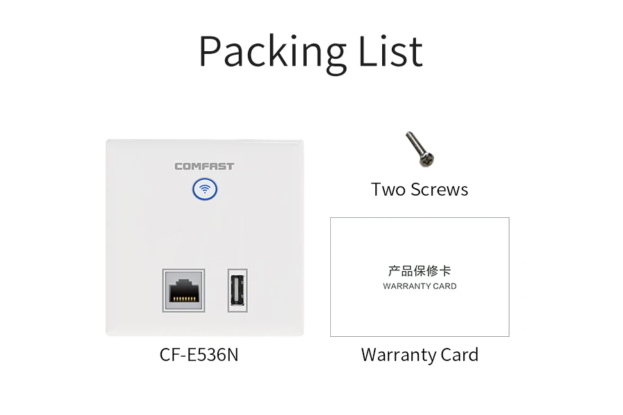 Comfast E536N USB порт Wifi In-Wall AP 4 шт+ 4 порта POE питания AC управление маршрутизатор для дома/квартиры/отеля Wifi покрытие решение