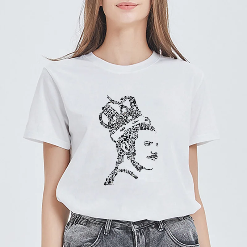 Showtly Фредди Меркури queen Группа Футболка Для женщин Harajuku Винтаж Ullzang Футболка Модные queen футболка 90s Графический рок футболки