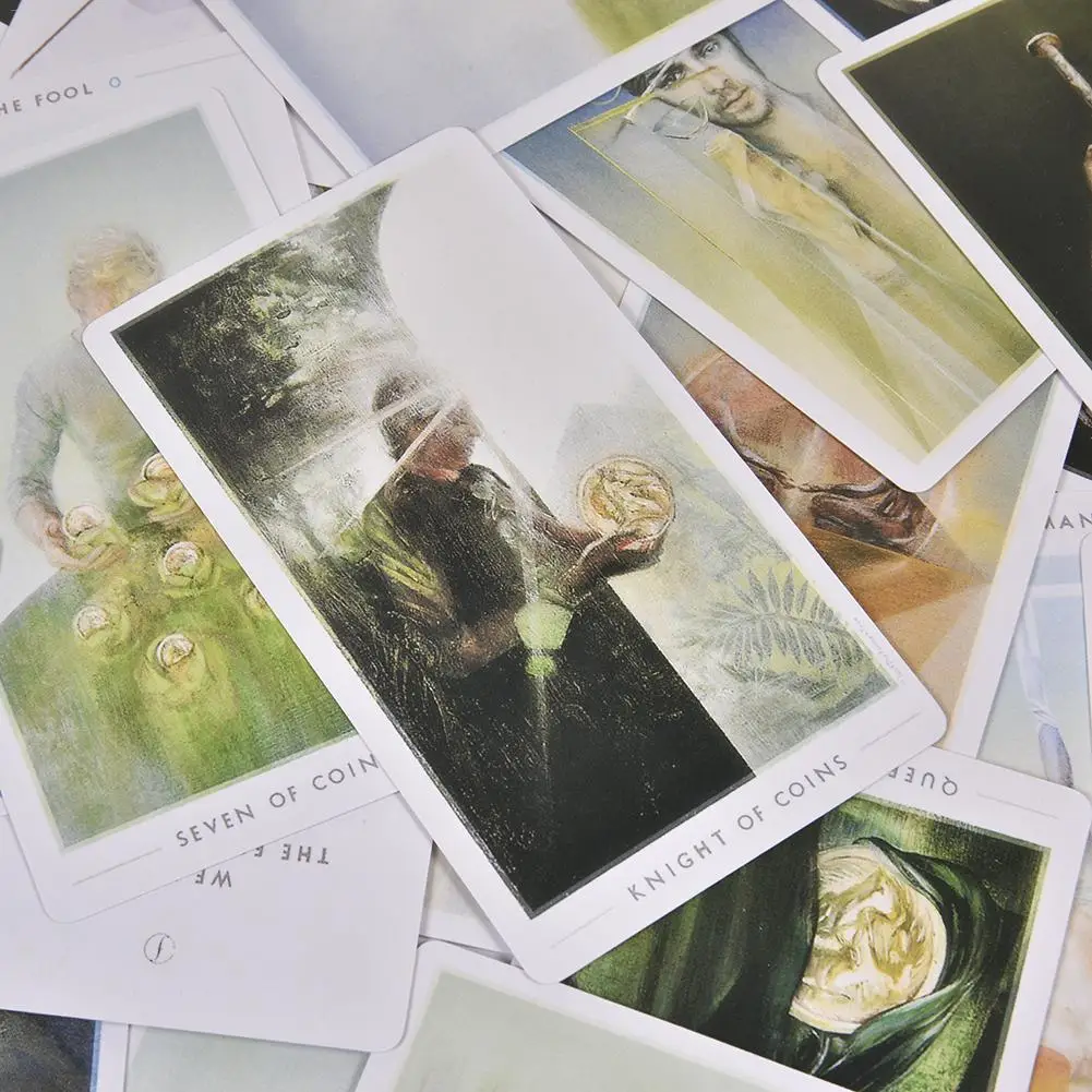 79 шт фонтан Таро традиционный английский для новой версии Tarot руководство серебро-позолоченные настольная игра карты для Семья сбор Вечерние