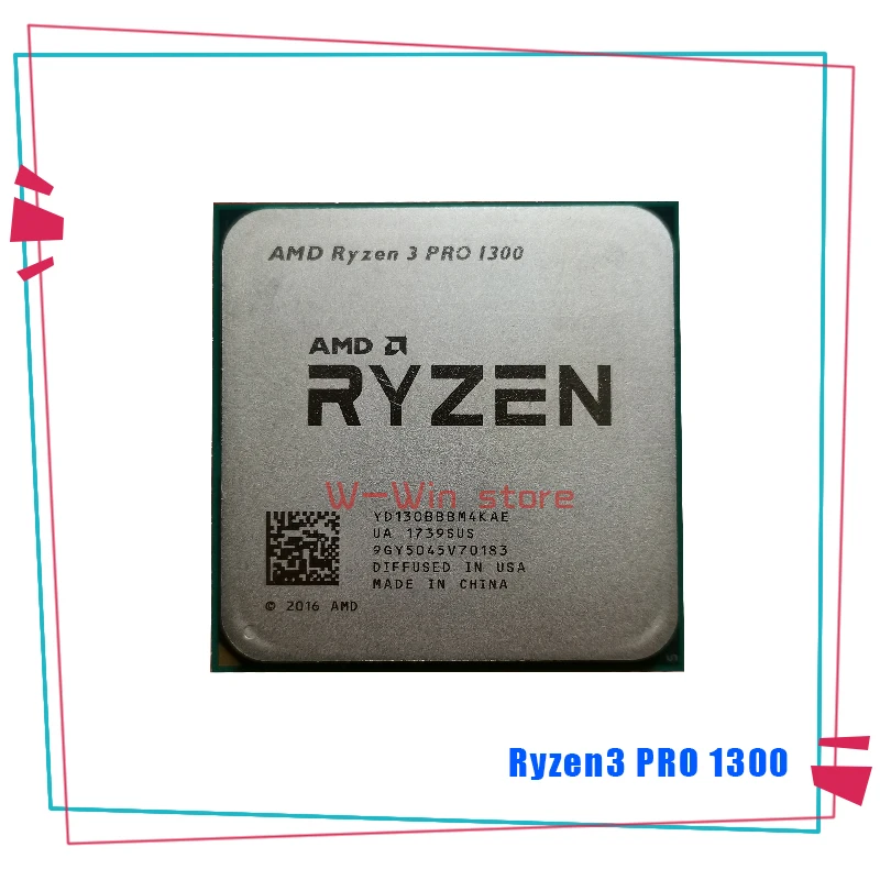 AMD Ryzen 3 PRO 1300 R3 PRO 1300 3,1 ГГц четырехъядерный процессор YD130BBBM4KAE разъем AM4