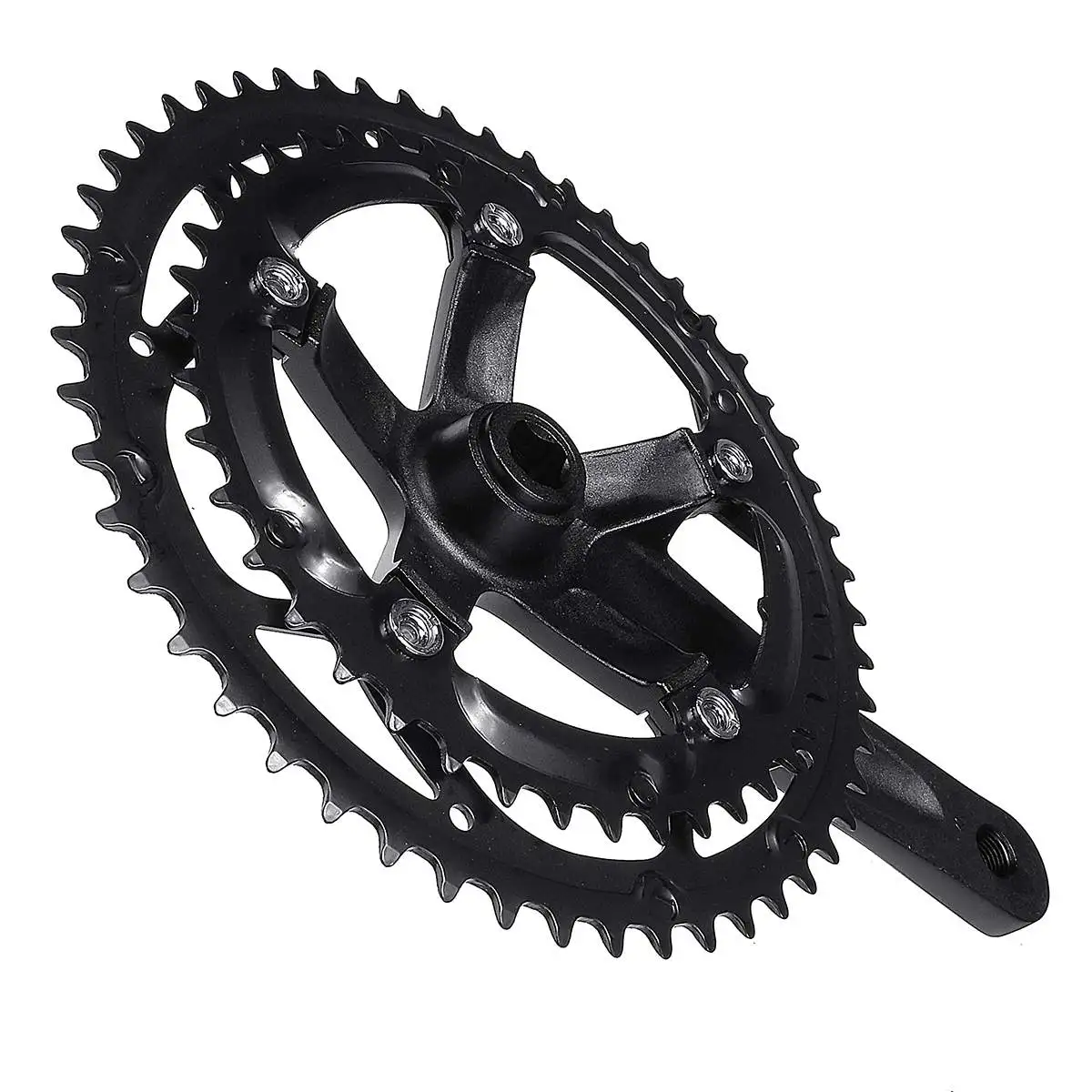 2Pcs 170mm Bicycle Crank Aluminum Alloy Bicycle Chainwheel Crankset Chainring Mountain bike crankset 10/11 Speed Crank Fluted