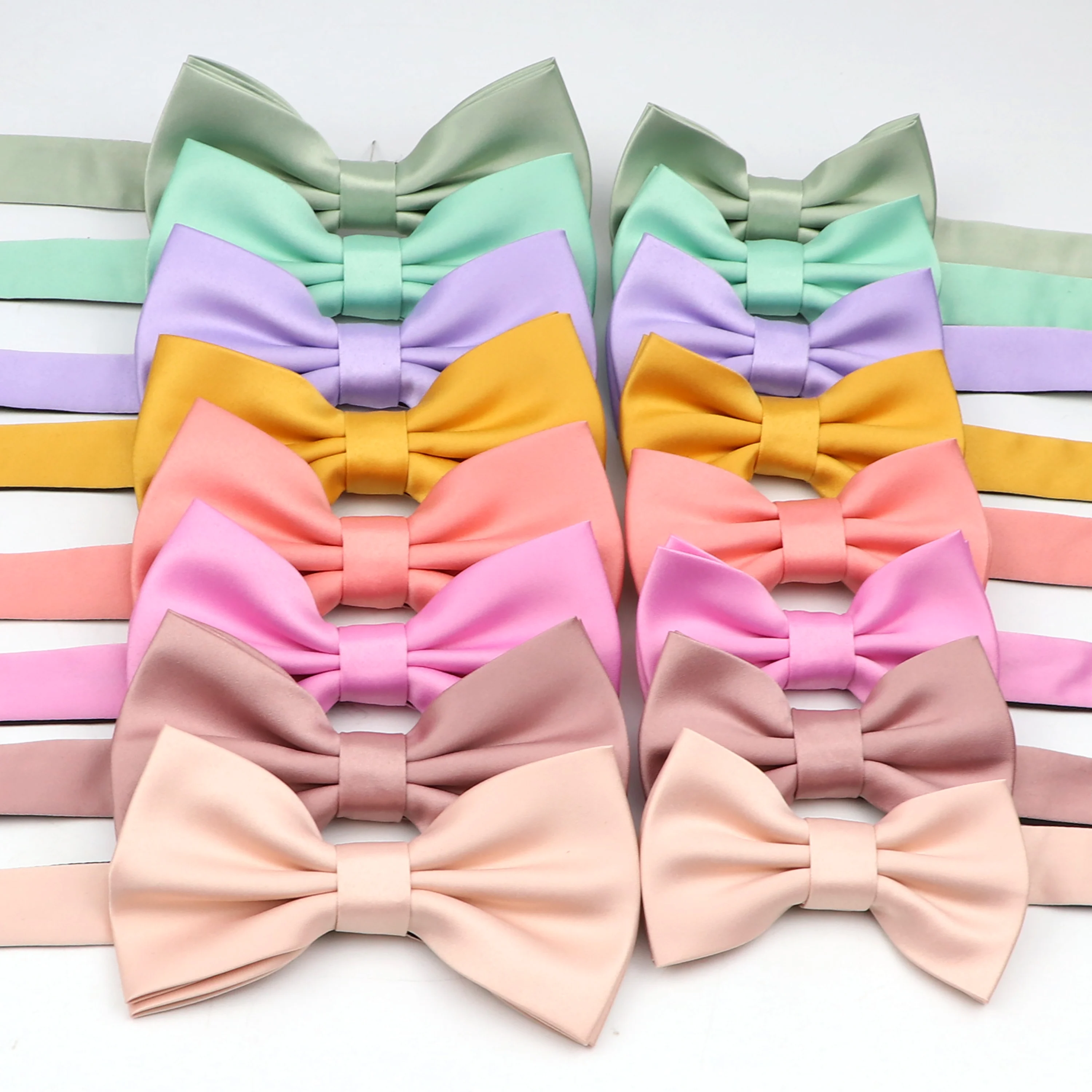 29 Colors Solid Fashion Bowties Groom Men Kids Formal Colourful Parent-Child Bowtie Set Butterfly Wedding Bow Tie Accessory Gift