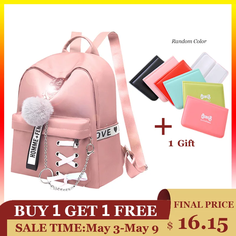 Mochila Oxford impermeable para mujer, morral escolar Retro a la moda para adolescentes