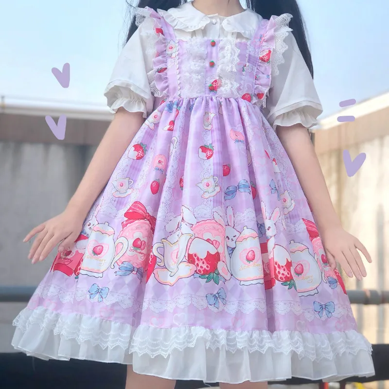 Cosplay&ware Lolita Tea Rabbit Dress Sling Jsk Shirt Renaissance Gothic Party Sweet -Zentai shop online He0b7cdf04ce04a168b1187bd0a7789b1N.jpg