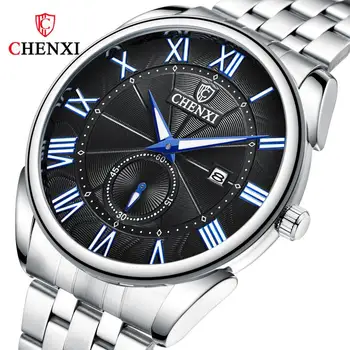 

Authentic Fashion Mens Watches Top Luxury Brand Full Steel Quartz Waterproof Watch Business Men Date Calendar Wristwatch A3522