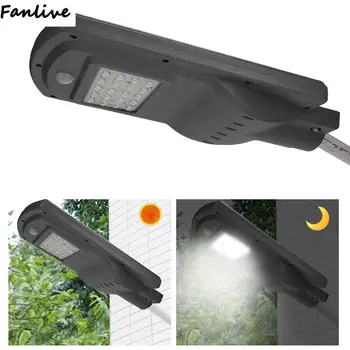 

10pcs Modern Wall Lamp 20W LED Solar Powered Radar Sensor Wall Light Human Body Motion Sensor Garden Gate Lamp