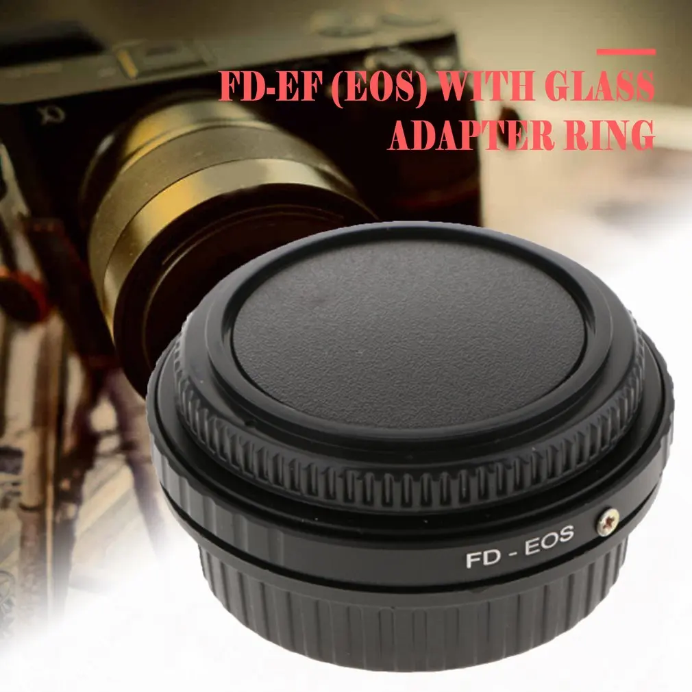 Алюминий сплав переходное кольцо для монтаж Canon FD объектив EOS Камера средства ухода за кожей для Canon DSLR 60D 650D 700D 5D III 100D с Стекло