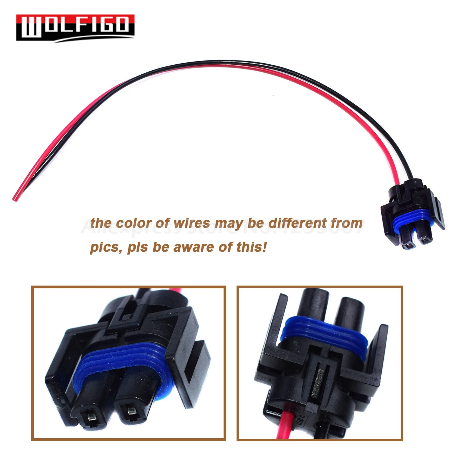 WOLFIGO 1/5 шт для G-M A/C компрессор 2-контактный разъем проводки косичка LT1 LS1 воздуха LS2 LS3 зубьев катушки PT209, PT2311, 1P1239, S588 - Цвет: 1 PC