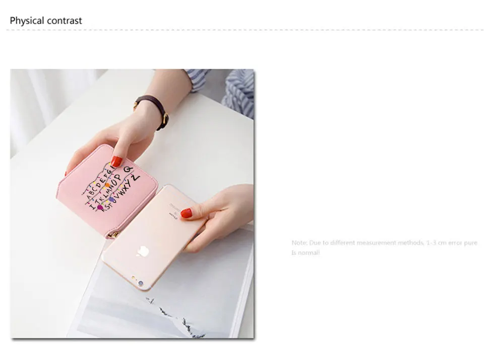 Stranger Things wallet femal Harajuku style wallet Women Mini Purse Accessories Short Zipper card Bags Lady card wallet