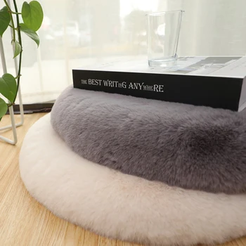 

Longhair Cushion Round Cushion Thickened Removable Washable Dressing Stool Round Cushion Tatami Mat Bay Window Cushion Household