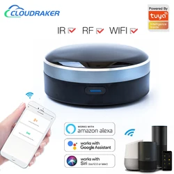 Tuya RF+IR Universal Remote Control Smart Home Controller for TV AC Curtain Roller Shutter Work with Siri Alexa Google Home