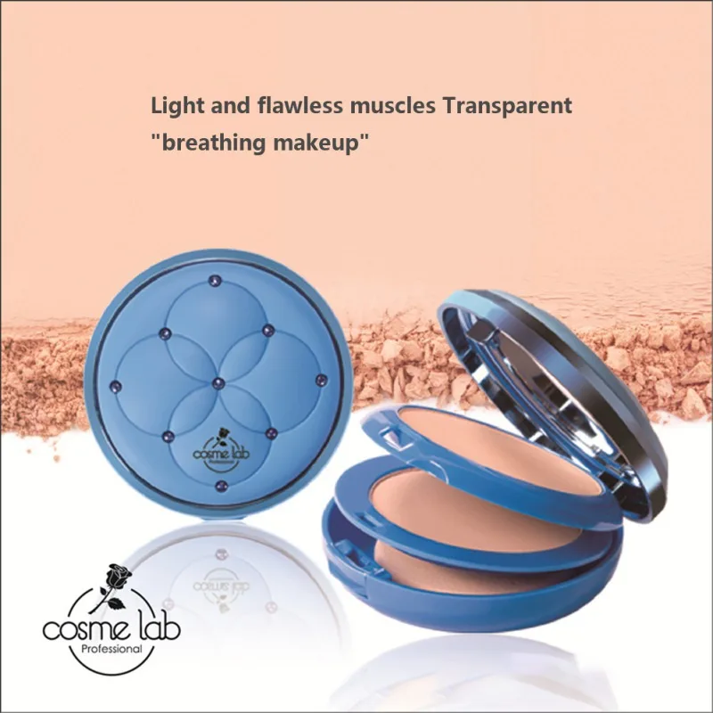 Make Up1 pc двойной слой двойного назначения прессованная пудра контроль жирности
