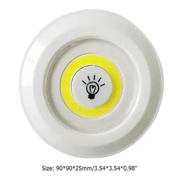 

COB LED Touch Light Wide Irradiation Wireless Remote Control Battery Bedroom Ceiling Wardrobe Dimmable Night Lighting
