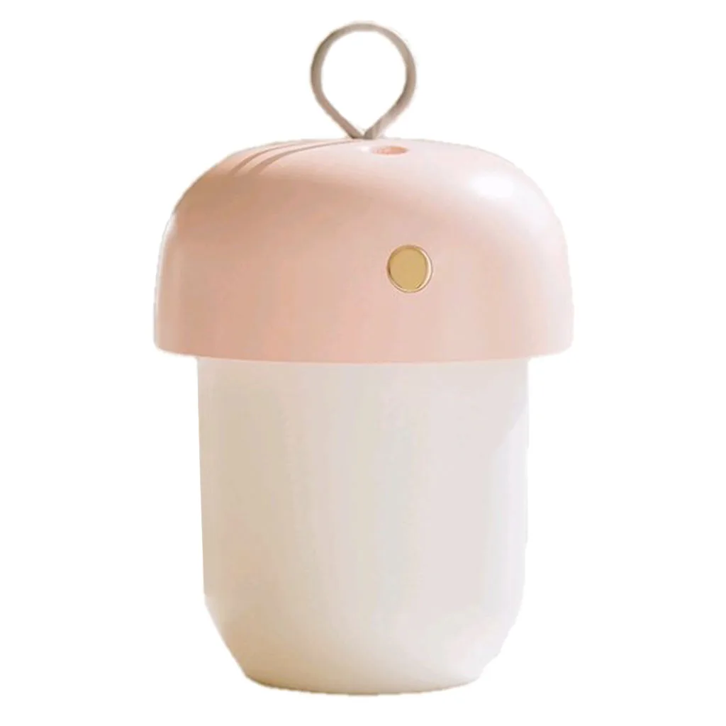 USB Rechargeable Mini Portable Air Humidifier with Soft Night Light 420ML Bottle Capacity Small Cool Mist Humidifier For Home