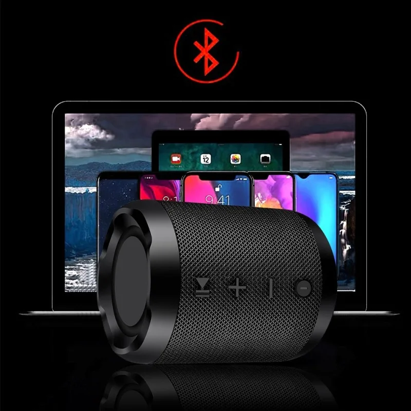 Портативный мини Bluetooth динамик звуковая система 10 Вт стерео музыка объемный водонепроницаемый открытый динамик с TF USB AUX