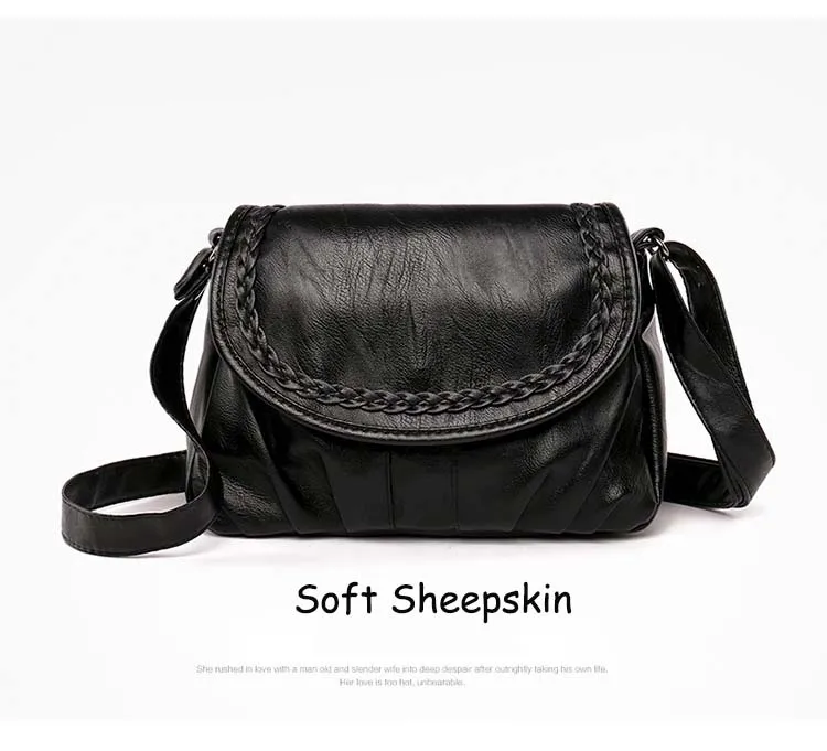 sheepskin 6 Ретро сумка женская сумка мягкая овчина сумка на плечо 14 узоров для мам Большая вместительная сумка несколько карманов PU Сумка Регулируемая женская сумка - Цвет: sheepskin 6